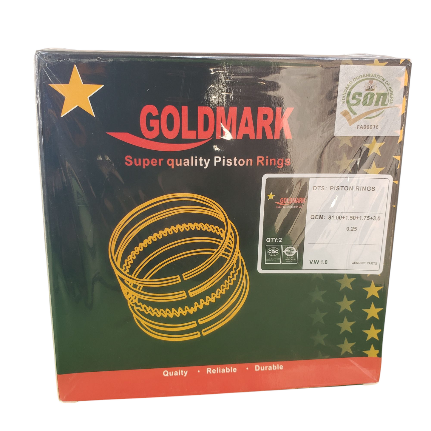 Goldmark Engine Rings for Volkswagen Golf 1.8.