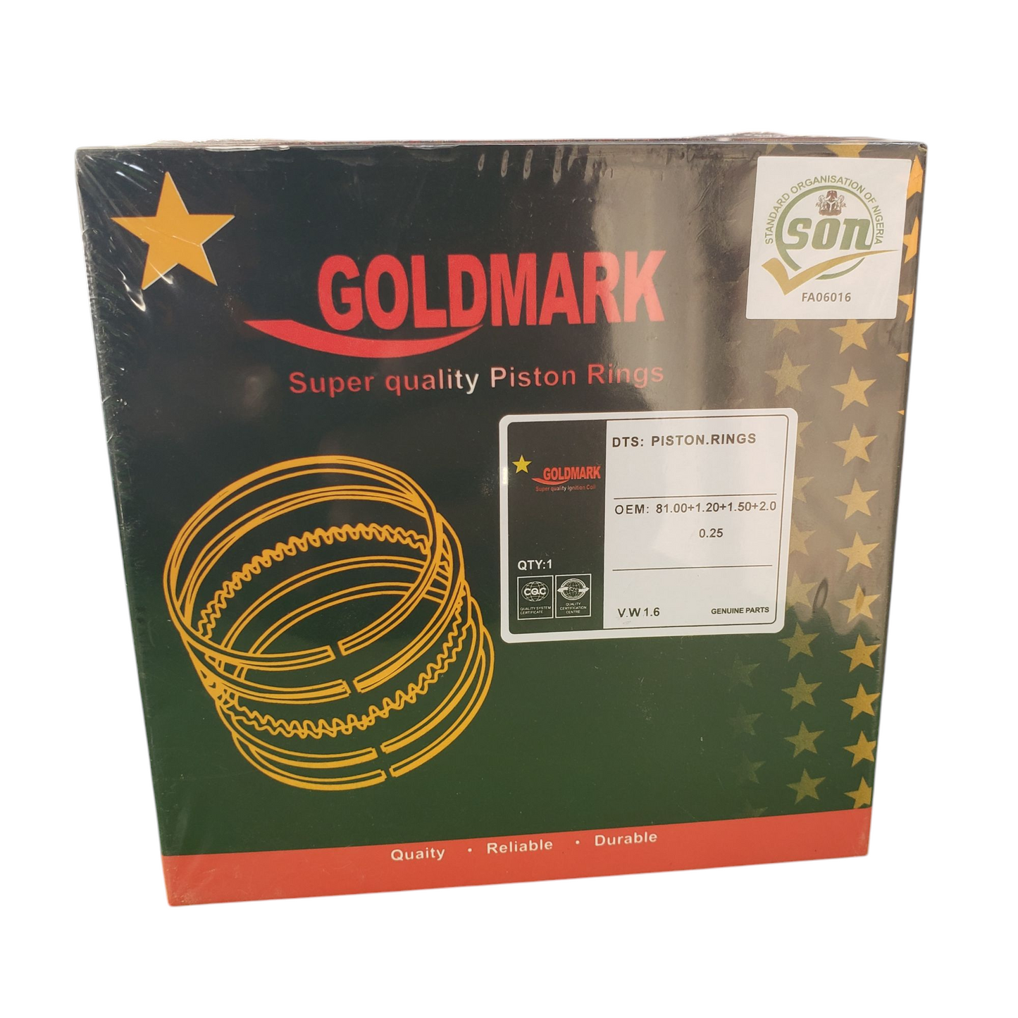 Goldmark Engine Rings for Volkswagen Golf 1.6
