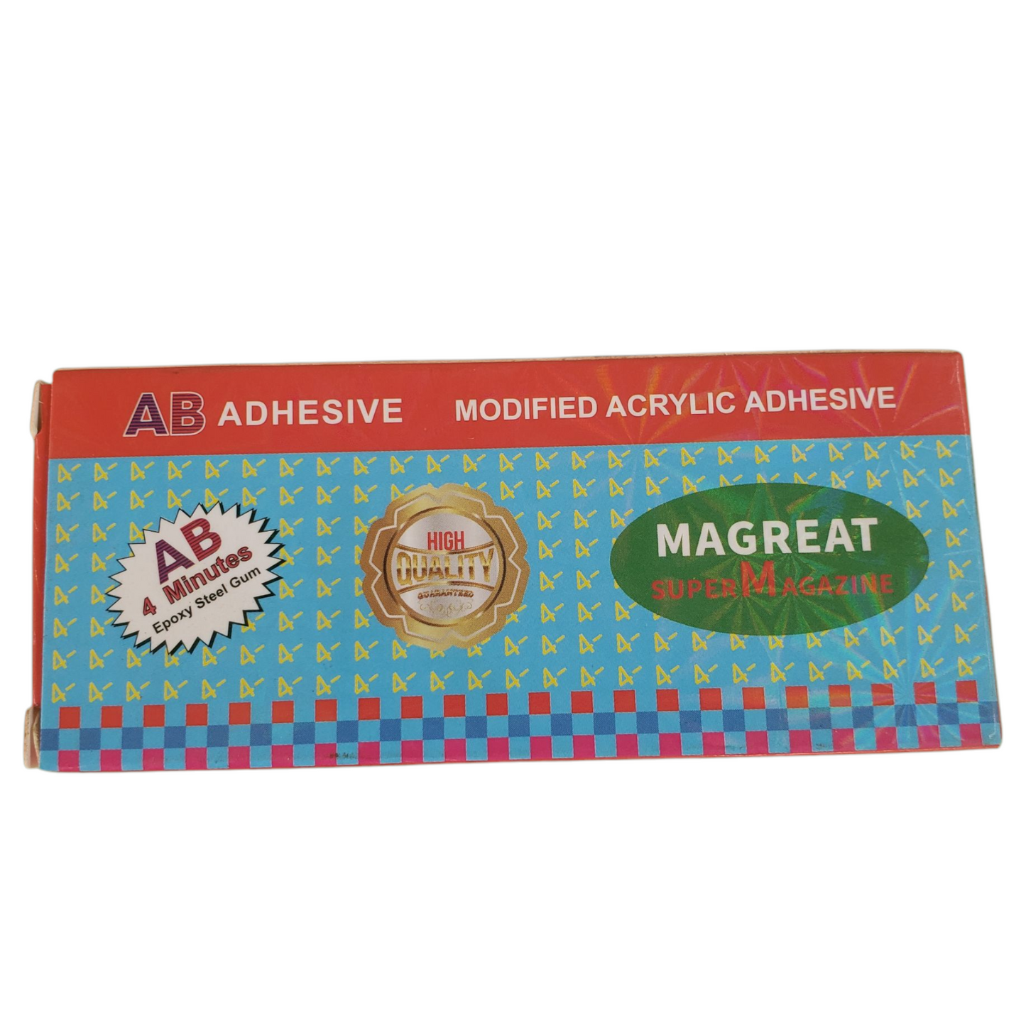 4 Minutes Epoxy Steel Gum or AB Adhesive.