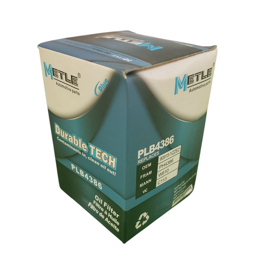 Metle Oil Filter with Part Number PLB4386.