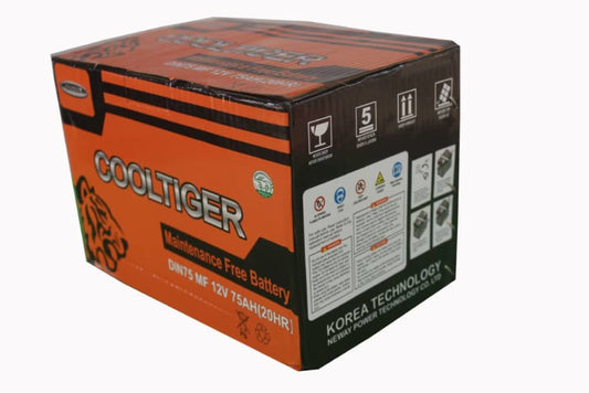 Cool Tiger 12V 75Ah Car Battery.