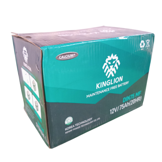 King Lion 12V 75Ah Car Battery.